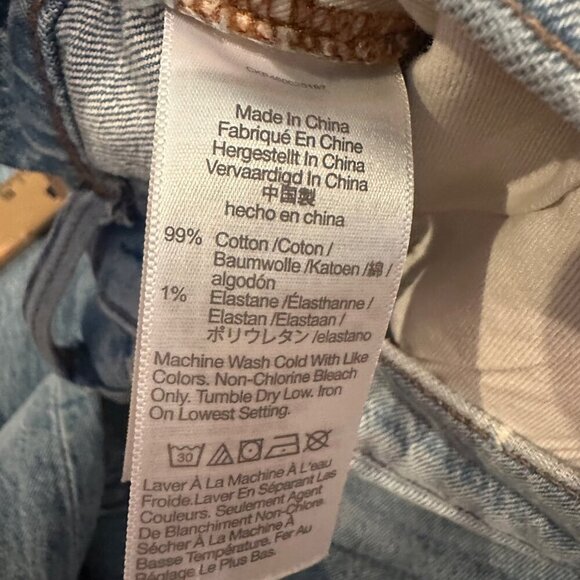 Madewell Mens Light Wash Straight-Leg Denim Jeans W33 L30 Slim Cotton Blend - Picture 7 of 9